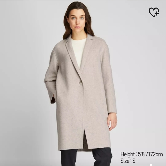 Uniqlo double face cocoon coat - Picture 1 of 1